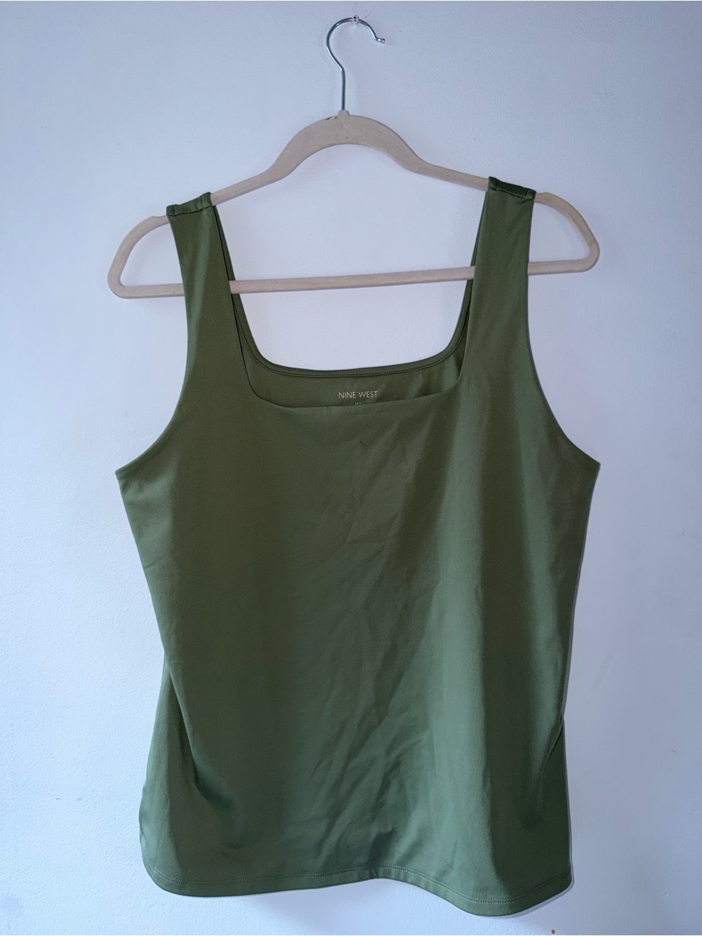 Nine West Olive Tank with Square Neck